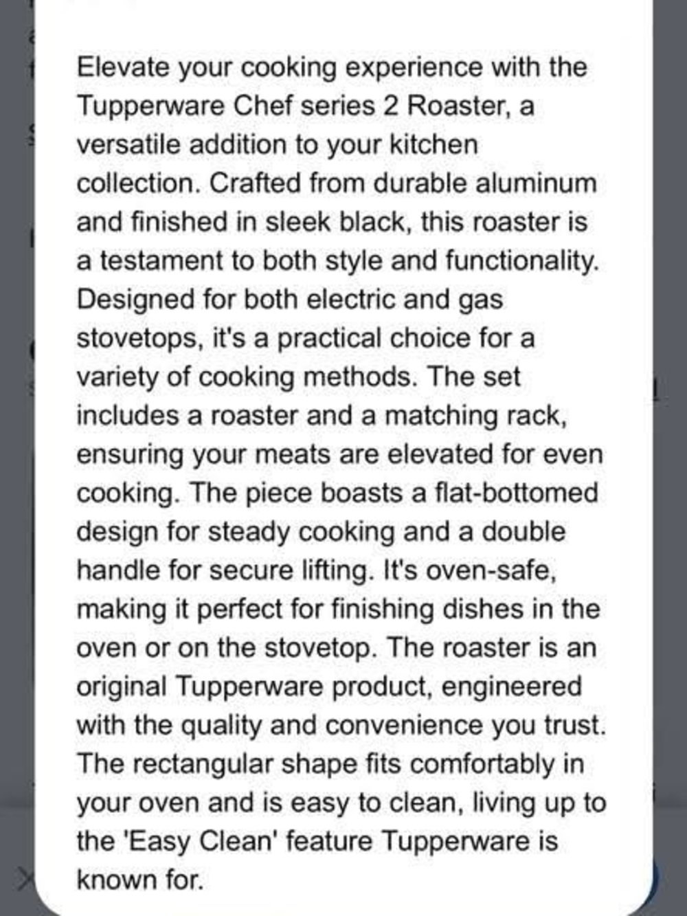 Tupperware Roasting Pan - Picture 5 of 5